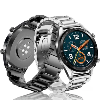 Kovový Popruh Pro Huawei Watch GT Doplňky z nerezové oceli watchband correa pro Huawei Watch GT 2 46mm GT2 Čest Dívat se na Kouzlo