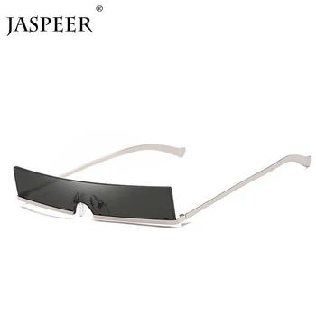JASPEER Obdélník sluneční Brýle Rámy Jasné Objektiv Trend Ženy Muži Sluneční Brýle Nové Módní Značky Značkové Dárkové Kovové Rámy Eyewear