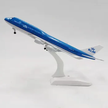 20CM B747 KLM Airlines Letadla Letadla Letadla Slitiny Model Hračka S podvozkem Hračky F Sbírky