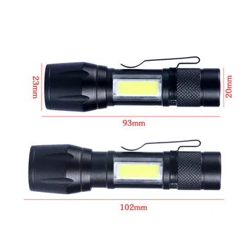 Multifunkční COB, Lampa, Pracovní Světlo Svítilna Mini Baterka Teleskopické USB Dobíjecí --M25