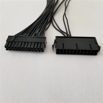 ATX 24Pin Quad 4 PSU Napájení Startéru základní deska adaptéru kabel 18AWG Drát pro BTC Miner Stroj PLOŠINU 30cm