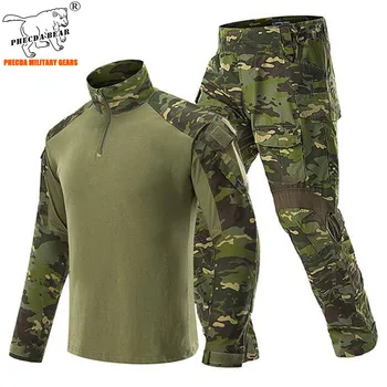 Venkovní odpuzující vodu kamufláž lovecký oblek army combat uniform Gen3 vojenské taktické uniformě paintball T-shirt a kalhoty