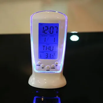 Nové Digitální Podsvícení LED Displej Stůl, Budík Snooze Kalendář Teploměr