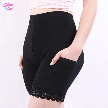 Chau Lui měkké a pohodlné bavlněné materiálu, boxerky bezpečnosti kalhoty pro ženy kalhotky plus velké velikosti vysokým pasem spodní prádlo