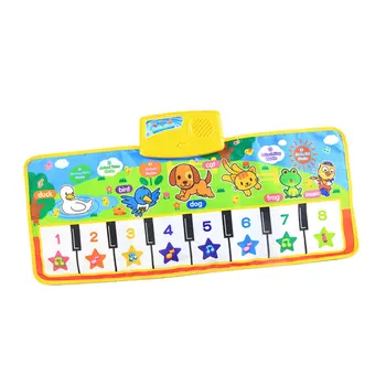 Montessori Hračky Hudební Podložka s Zvíře Vzdělávací Hračky pro Děti, Dětská Piano Koberec Hudební Hry Nástroje Baby hračky 1 do 2 let