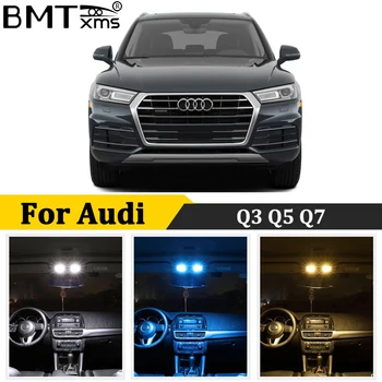 BMTxms Pro Audi Q3 8U Q5 SQ5 8R Q7 4L Auto LED Interiér Mapu Dome Kufru Světlo Sada Canbus Auto Osvětlení Příslušenství