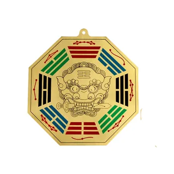 Čínská Feng Shui Zdobení Lev Bagua Zrcadlo Taoistický Talisman Energy FengShui Tai Chi Domácí Dekorace Ornament