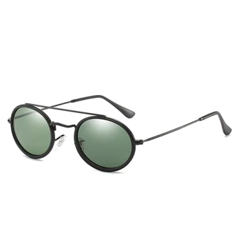 Nové Módní značka Designer Žen Kulatý rám polarizované čočky, sluneční brýle pánské sluneční Brýle Vintage sluneční Brýle Kovový Rám UV400