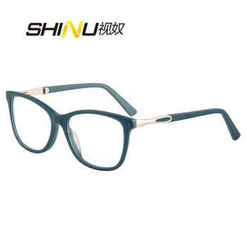 SHINU-acetát ženy brýle progresivní multifokální Brýle na Čtení Samozabarvovací anti modré paprsky, proti UV brýle pro dámu