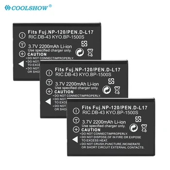 NP-120 FNP120 NP120 Baterie pro Fujifilm FinePix F10 F11 Zoom M603 MX4 603 bateria celular DLI7 2200mAh np 120 Fotoaparát Batterie