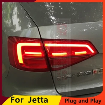 KOWELL Car Styling pro VW Jetta zadní Světla MK7 Jetta-2018 LED zadní Světla, Zadní Svítilna DRL+Brzda+Parkovací Svítilnou