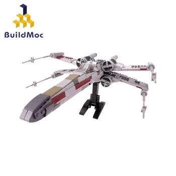 Buildmoc Mini Star Tie Fighter, X-Wing Wars MicroFighters Walker Stavební Bloky Star Hračky 05053 10195