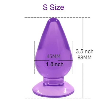 Silikonové Butt Plug, Anální Zátky Unisex Sex Zátkou 3 Různé Velikosti pro Dospělé Hračky pro Muže/Ženy, Anální Stimulátor Pro Páry, SM