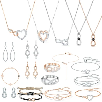 Módní Dámské Šperky Infinity Neomezený Kolekci Dámské Šperky Sady Dámy Náušnice, Náhrdelníky a Náramky Módní Šperky