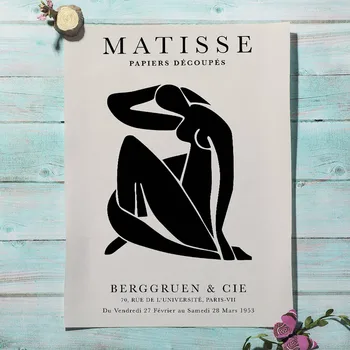 Matisse Abstraktní Akt Obrázek Listu Wall Art Tisk Na Plátno Obraz Vintage Nordic Plakát Moderní Nástěnné Obrázky Pro Obývací Pokoj Dekor