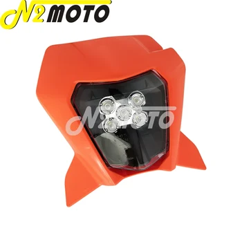 LED Světlomet MX/enduro/SMCR období-2020 w/Masky Dual Sport HI/LO Beam LED Visor Kit pro Enduro 250/350/450/505 Šest Dní TPI