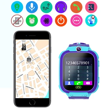 Anti Ztratil Smart Watch LBS Dítě Hudba Bluetooth GPS Informace Push Vodotěsné Smartwatch Android IOS Lokátor Tracker