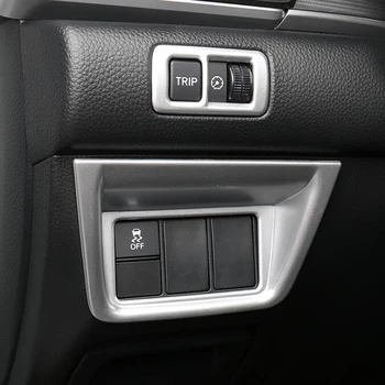 Interiér vozu Přední Hlavu Světlo Lampa Switch Rám Čalounění Styling Nálepka Pro Honda Accord 10. 2018 ABS Příslušenství