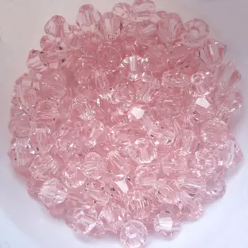 Kvalitní 4mm 1000ks AAA Bicone Luxusní Rakouské krystaly, korálky Růžové Výrobu Šperků DIY #5301