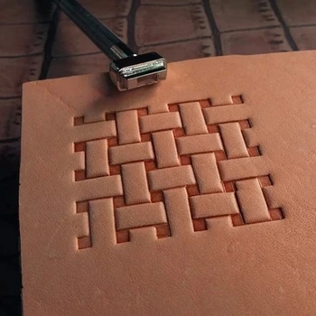Kůže Carving Nástroj DIY Ručně vyráběné Oceli Matt Tisk nástroj reliéf razítka