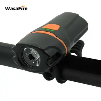 WasaFire 450lm Kolo Přední Světlo USB Dobíjecí IPX6 Vodotěsné Reflektor jízdních Kol Cyklistika LED Svítilna, 6 Režimy Bike Světlometů