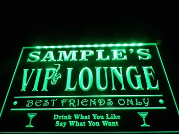 DZ039 - Jméno Osobní Vlastní VIP Lounge Nejlepší Přátelé Jen Bar Pivo Neonové cedule pověsit znamení domácí výzdoba řemesla