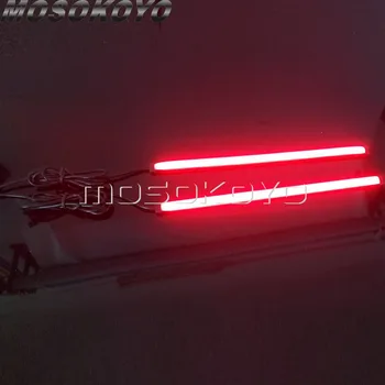 Pronájem Motocyklu DRL LED Sekvenční Světlo Strip Tekoucí Switchback Brzdová Světla Červená žlutá Blikač 30cm Knight Rider směrovka