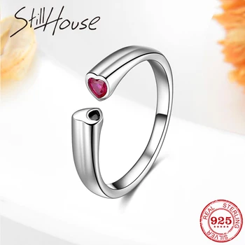 2020 Originální 925 Sterling Silver Růžové zirkony Snubní Prsten Nastavitelný prsteny, Prsteny Pro Ženy Zásnubní Módní Šperky