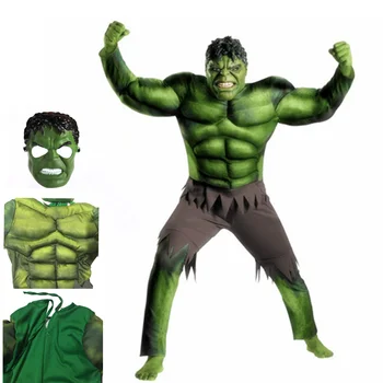 Superhrdina Hulk Svalu Kostým Dětský Set Maska Jevištní Výkon Rekvizity, Kostým Dětské Šaty Cosplay Party Halloween Kostým