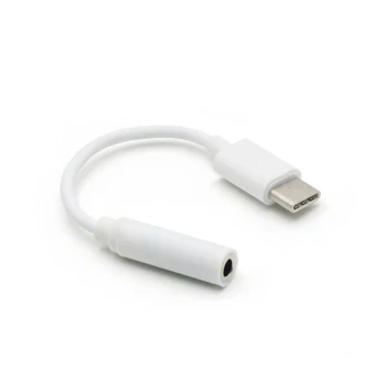 10pcs/lot Typu C na 3.5 mm Sluchátka kabel Adaptér usb 3.1 Typ C USB-C samec na 3,5 mm AUX audio samice Jack pro Letv Xiaomi Samsung