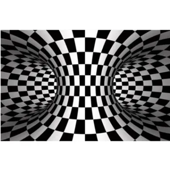 Vizuální iluze Obývací Pokoj obdélník Pasti Koberec Nordic Jednoduché Domácí Podlahy Koberce 3D Tisk vortex Ložnice Non-skluzu Mat Koberec