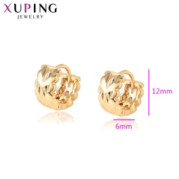 Xuping Módní Náušnice Šperky Gold-barva Pozlacený Hoop Náušnice pro Ženy Velkoobchod Zásnubní Párty Dárky 96888