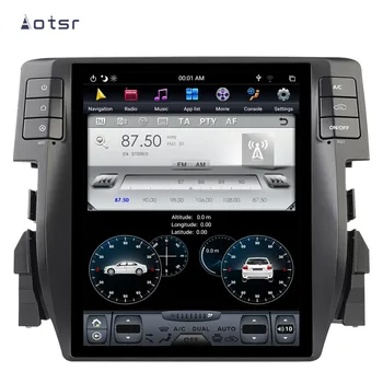 DSP Carplay vertikální Tesla obrazovce Android 9.0 Auto Multimediální Přehrávač Pro honda civic 2016-2019 GPS Auto Rádio stereo BT hlavní jednotky