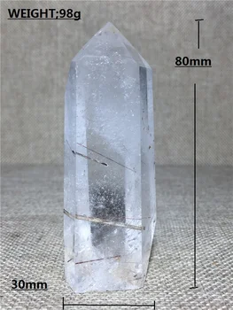 Přírodní vlasy quartz crystal hůlka bod bytové dekorace kámen a křišťál křišťál tyč sloupec