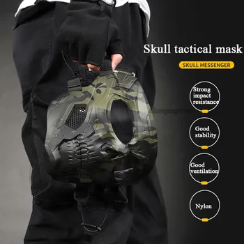 Taktické Lebky Masky Střelba Lov Paintball Masky Motocykl Muži Plné Tváře Airsoft Jízda Na Kole Pěší Turistika Pohodlné Vojenské Masky