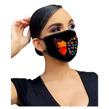 5kusů Dospělé Maska na Obličej Módní Ženy v Pračce Ústa Kryt Chránit Bezpečnost Prachotěsný Opar Ústa-muflové Bavlna Ústa Masky Mascarillas
