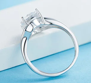 YKD46 925 Mincovní Stříbro Prsten ženy imitace prsten zirkon dámský prsten