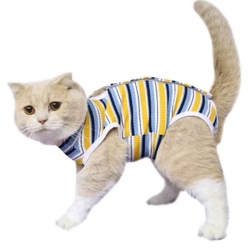 Pet Ochranné Oblečení Anti-lízání Pet Vesta Cat Odstavení Oblek Sterilizace Oblek Chirurgické Šaty Prodyšný pooperační Kabát