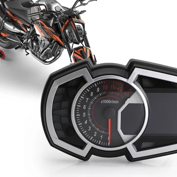 13000RPM Motorku Tachometru Rychlost Paliva Univerzální pro Ninja 650 1,2,3 Válec, LCD Motocyklu Nástroj Rychloměr