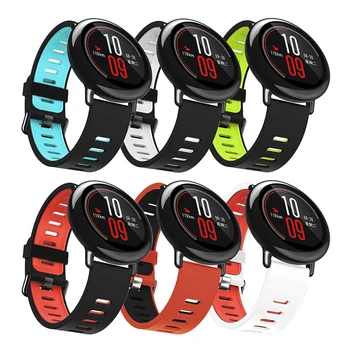 7 Barev, Silikonový Pásek pro Xiaomi Huami Amazfit Bip TROCHU TEMPO Lite Mládeže Watchband Sport Popruh Náramek Náhradní Kapela