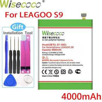 WISECOCO 4000mAh bt-5801 Pro bt 5801 LEAGOO S9 Skladem Vysoce Kvalitní Baterie+Sledovací Číslo