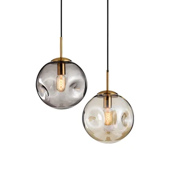 Moderní Skleněný Přívěsek Světla Globe Míč hanglamp přívěsek lampy pro obývací pokoj jídelna kuchyně, domácí výzdoba osvětlení