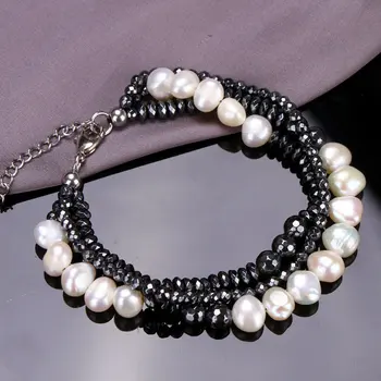 SINZRY 2018 NOVÉ ručně vyráběné druzy přírodního kamene korálky náramek multi layer čerstvé perlové náramky elegantní šperky pro ženy