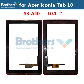 Tablet Dotykový Displej Pro Acer Iconia Tab 10 A3-A40 B3-A40 Touch Digitizér Přední Sklo s Rámem 10.1