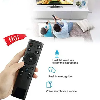 Air Mouse Bluetooth, Hlasové Dálkové Ovládání pro Smart TV Android Box IPTV Bezdrátové 2,4 G 433 Mhz ONLENY 2,4 ghz - 2,4835 ghz 1set