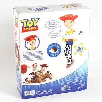 Toy Story Woody / Jessie Mluvit Akční Figurka Mluvící Francouzsky, Anglicky Toy Sběratelské Model Panenka