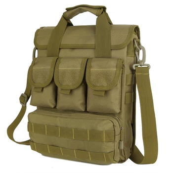 Venkovní taktický batoh muži MOLLE kabelka messenger tašky 14inch počítač taška 1000D cordura Materiálu, YKK zip Single tašky přes rameno