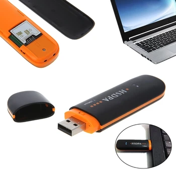 USB SIM Modem 7.2 Mbps 3G Adaptér Bezdrátové Sítě s TF Karty SIM-PC Přítele