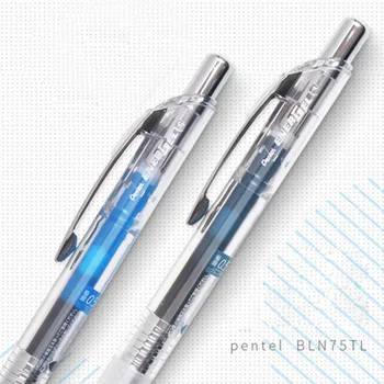 1ks Japonsko PENTEL omezené gelové pero BLN75TL transparentní pero barel barevnou náplň na vodní bázi pero 0,5 mm studenta psaní, psací potřeby