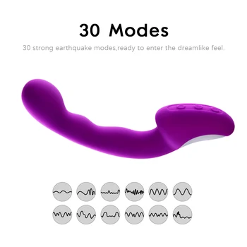 30-frekvence Finger Vibrátor Vaginální Masér A-bod G-bod U-bod Stimulátor Silikonové Ženské Masturbant Sexuální Hračku pro Ženy